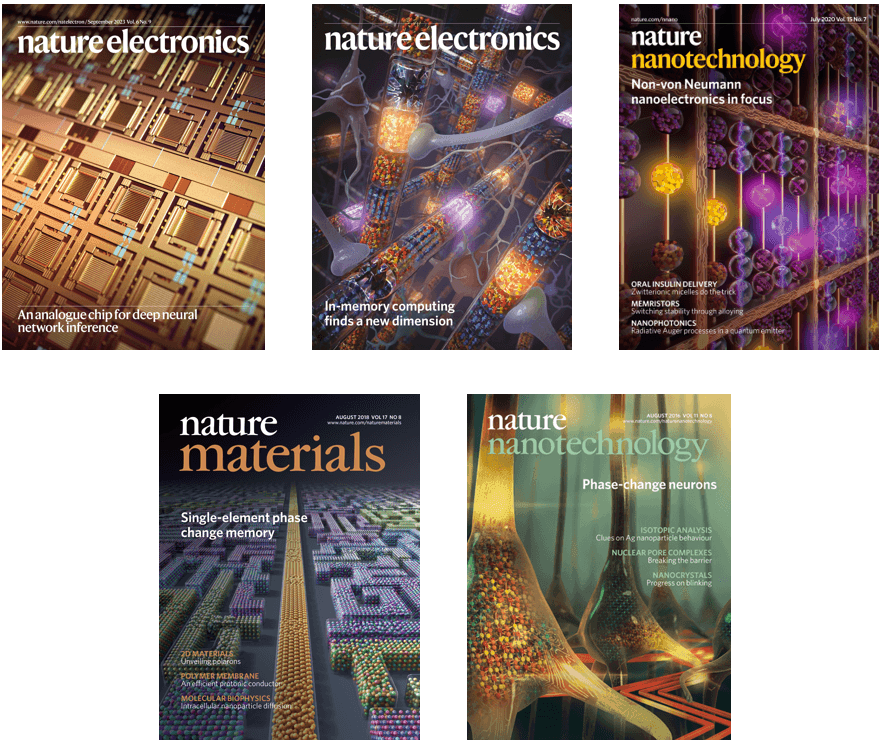 coverpages of scientific journals